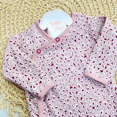 Body Kimono M/L Oncinha - Rose e Bordô
